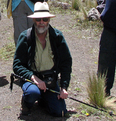 Jim Halfpenny in Ecuador at 16,000 ft